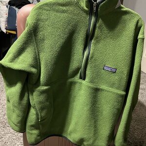 Patagonia Olive Green Half-Zip Fleece
